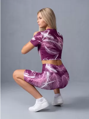 Dámske legíny nad kolená premium ALTISPORT VOJ/ALW001LEG02 FUCHSIOVÁ