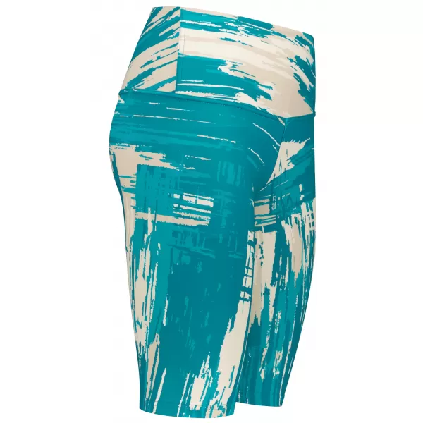  Dámské legíny nad kolena premium ALTISPORT VOJ/ALW010LEG02 PETROLEJOVÁ/HNĚDÁ 