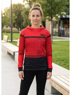 Dámska mikina premium ALTISPORT VOJ/ALW023MI01 červená