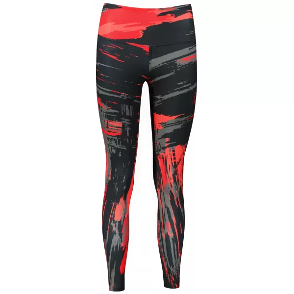  Dámske dlhé legíny premium ALTISPORT VOJ/ALW010LEG01 ČIERNOČERVENÁ 