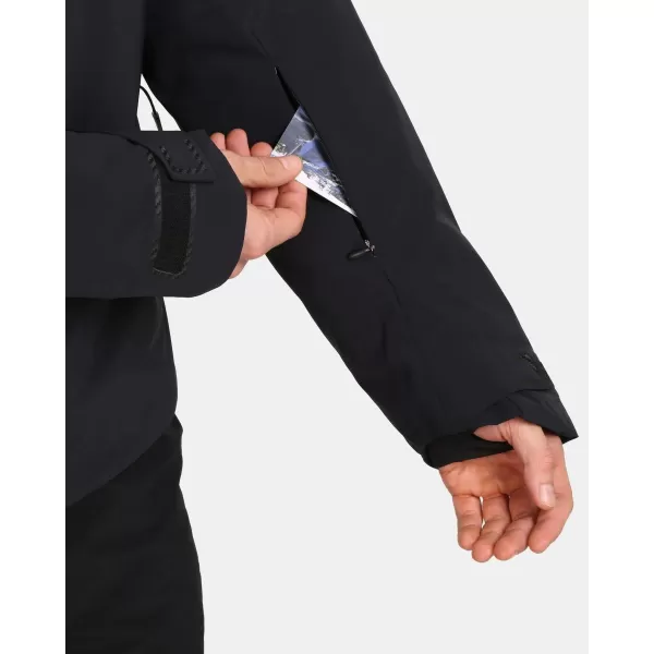  Pánska lyžiarska bunda KILPI LTD ASTER-M UM0141KI ČIERNA 