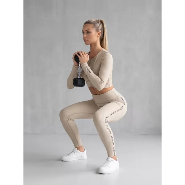  Dámske dlhé legíny premium ALTISPORT VOJ/ALW021LEG01 hnedá 