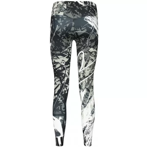  Dámske dlhé legíny premium ALTISPORT VOJ/ALW018LEG01 ČIERNOBIELA 