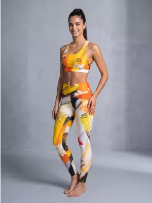 Dámske dlhé legíny premium ALTISPORT VOJ/ALW019LEG01 oranžová
