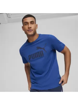Pánske tričko PUMA ESS LOGO TEE 586667-59 BLUE