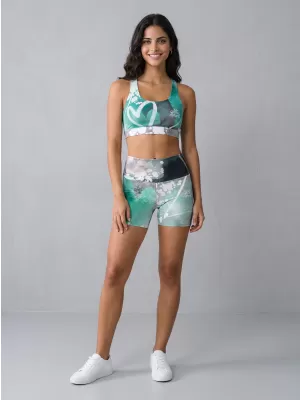 Dámske krátke legíny premium ALTISPORT VOJ/ALW017LEG03 TYRKYSOVÁ
