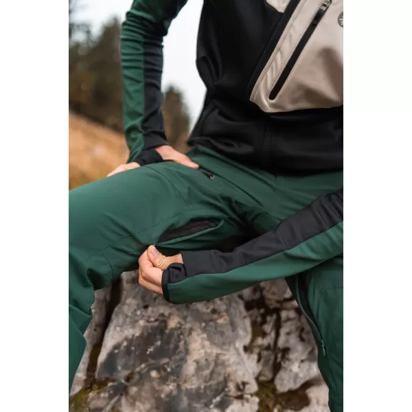  Pánske nepremokavé outdoorové nohavice NORDBLANC ZESTILY NBFPM7960 TMAVO zelená 