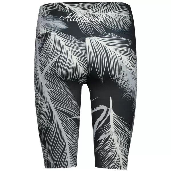  Dámske legíny nad kolená premium ALTISPORT VOJ/ALW001LEG02 ČIERNA/ŠEDÁ 