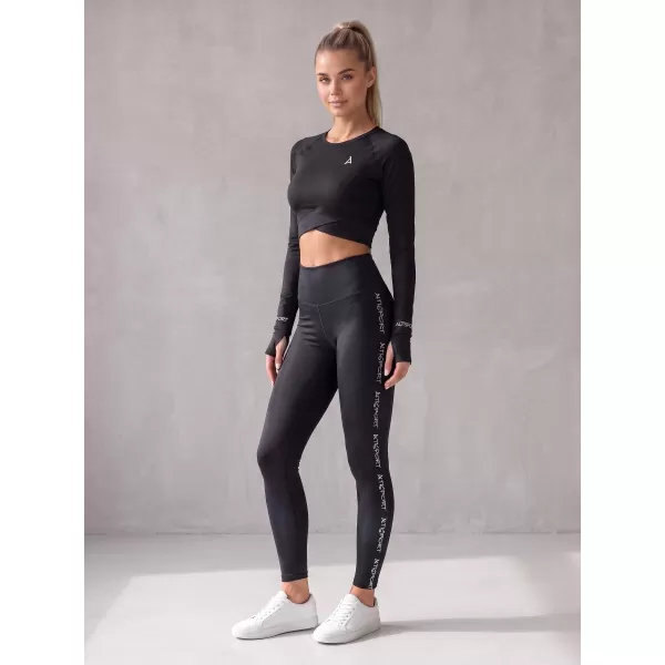  Dámske dlhé legíny premium ALTISPORT VOJ/ALW021LEG01 čierna 