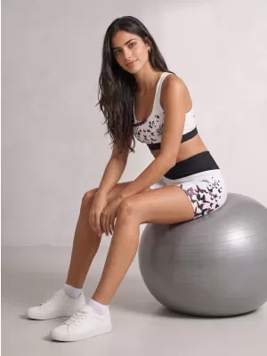 Dámske krátke prémiové legíny ALTISPORT VOJ/ALW022LEG03 BIELA