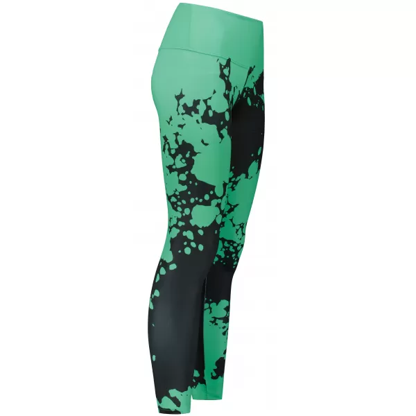  Dámske dlhé legíny premium ALTISPORT VOJ/ALW012LEG01 ČIERNA/TYRKYSOVÁ 