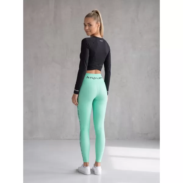  Dámske dlhé legíny premium ALTISPORT VOJ/ALW021LEG01 TYRKYSOVÁ 