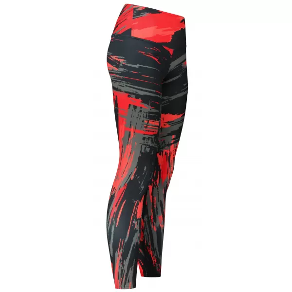  Dámske dlhé legíny premium ALTISPORT VOJ/ALW010LEG01 ČIERNOČERVENÁ 