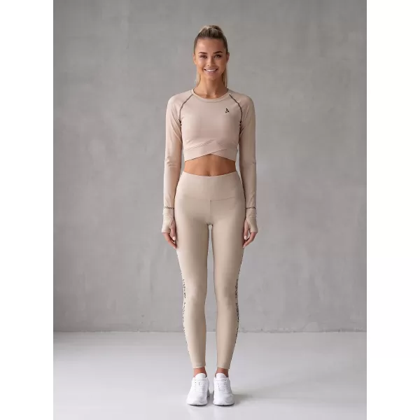  Dámske dlhé legíny premium ALTISPORT VOJ/ALW021LEG01 hnedá 