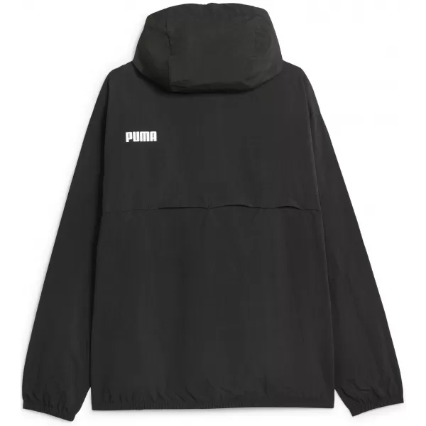  Pánska vetrovka PUMA HOODED WINDBREAKER 675387-01 BLACK 