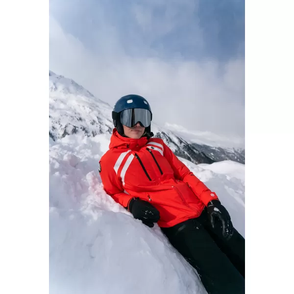  Dámska lyžiarska bunda NORDBLANC CREVASSE NBWJL7932 ORANŽOVÝ ATRAMENT 