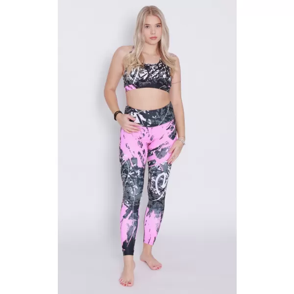  Dámske dlhé legíny premium ALTISPORT VOJ/ALW018LEG01 ČERNORUŽOVÁ 