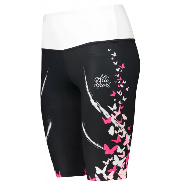  Dámské legíny nad kolena premium ALTISPORT VOJ/ALW022LEG02 ČERNORŮŽOVÁ 