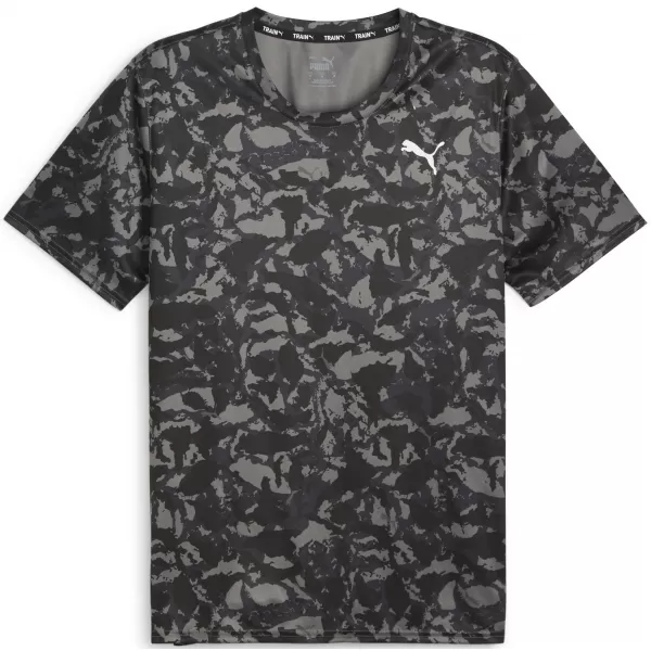  Pánske tričko PUMA TRAIN FAV AOP TEE 525169-01 BLACK 