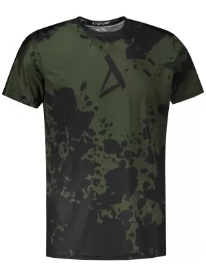 Pánske funkčné tričko premium plus ALTISPORT VOJ/ALM012TR02 ČIERNA/ARMY