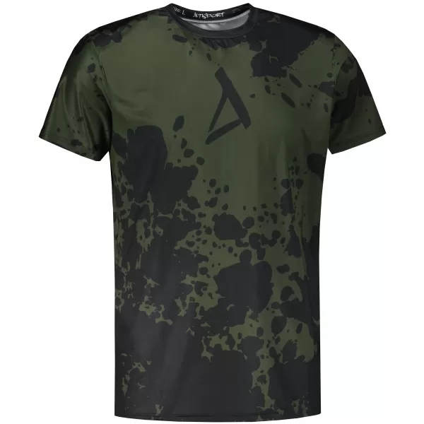  Pánske funkčné tričko premium plus ALTISPORT VOJ/ALM012TR02 ČIERNA/ARMY 