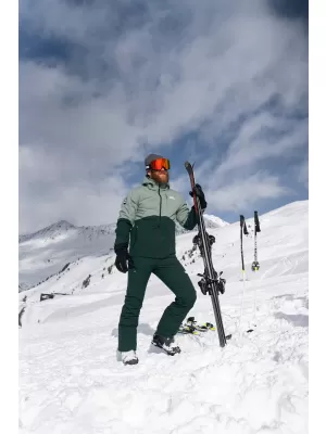 Pánska lyžiarska bunda NORDBLANC START NBWJM7925 zelená