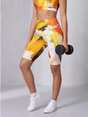 Dámské legíny nad kolena premium ALTISPORT VOJ/ALW019LEG02 ORANŽOVÁ