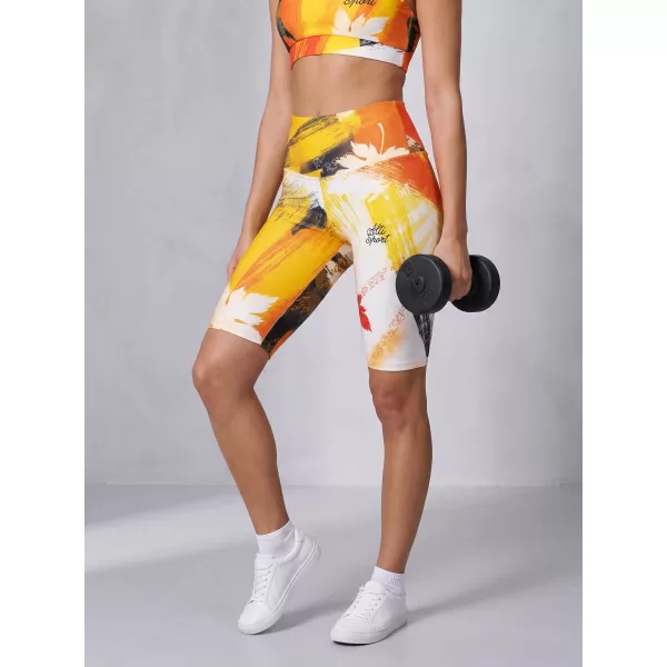  Dámské legíny nad kolena premium ALTISPORT VOJ/ALW019LEG02 ORANŽOVÁ 