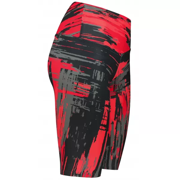  Dámské legíny nad kolena premium ALTISPORT VOJ/ALW010LEG02 ČERNOČERVENÁ 