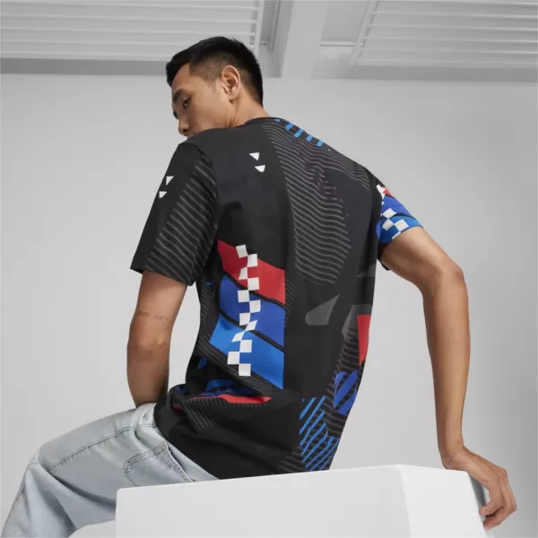  Pánske tričko PUMA BMW MMS AOP TEE 624153-01 BLACK 