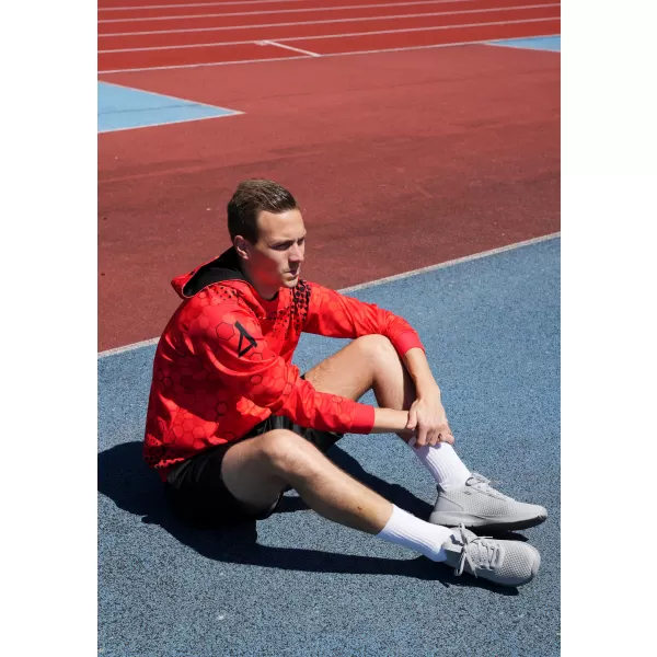  Pánska prémiová funkčná mikina ALTISPORT VOJ/ALM005MI01 ČERVENÁ 