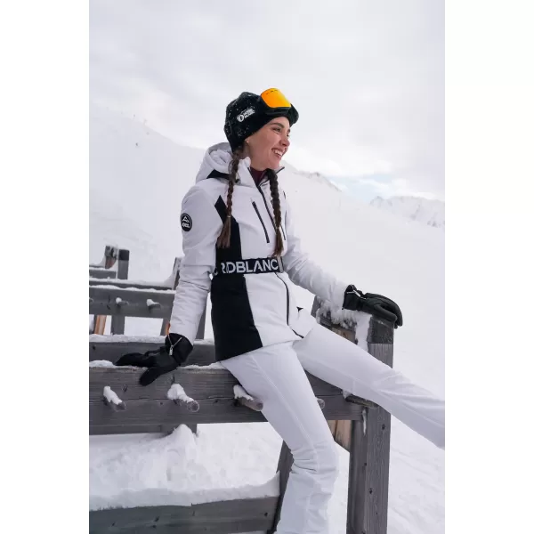  Dámska softshellová lyžiarska bunda NORDBLANC APRES-SKI NBWJL7928 biela 