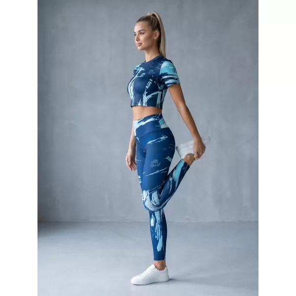  Dámske dlhé legíny premium ALTISPORT VOJ/ALW010LEG01 KRÁĽOVSKÁ modrá 