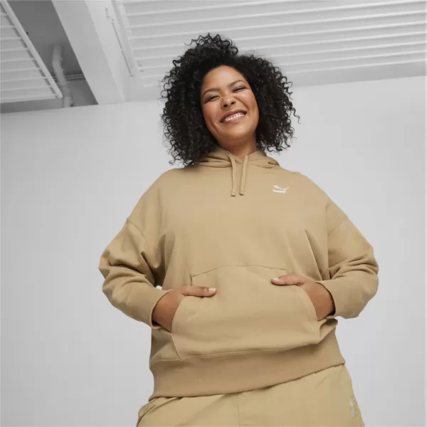  Dámska mikina PUMA BETTER RELAXED HOODIE 624227-83 BÉŽOVÁ 