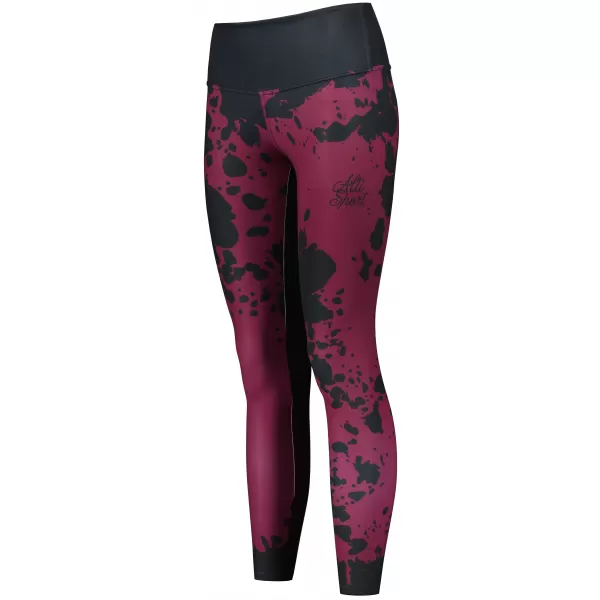  Dámske dlhé legíny premium ALTISPORT VOJ/ALW012LEG01 FIALOVÁ/ČIERNA 