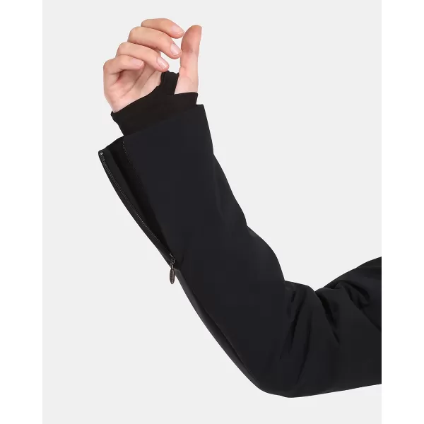  Dámska lyžiarska bunda KILPI LTD ASTER-W UL0141KI čierna 