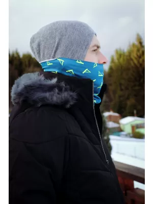 Nákrčník ALTISPORT VOJ/ALU013NAK01 PETROLEJOVÁ/ŽLTÁ
