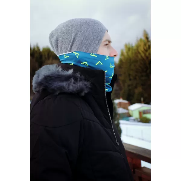  Nákrčník ALTISPORT VOJ/ALU013NAK01 PETROLEJOVÁ/ŽLTÁ 