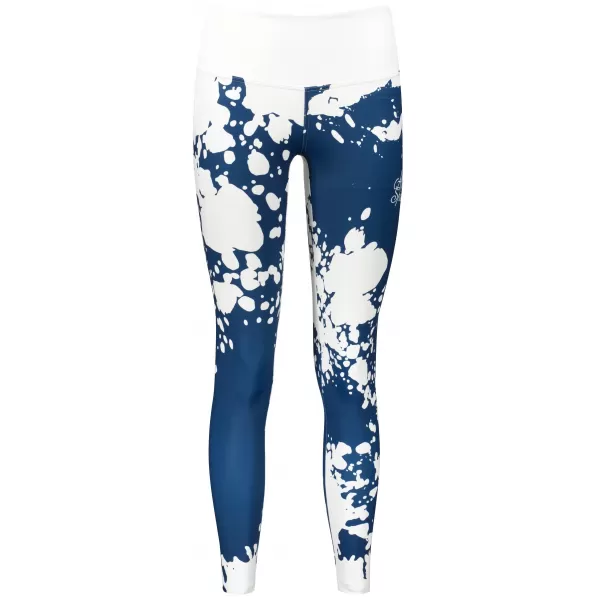  Dámske dlhé legíny premium ALTISPORT VOJ/ALW012LEG01 BIELA/MODRÁ 