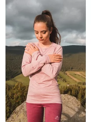 Dámske termo tričko HUSKY MEROW L FADED PINK