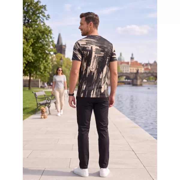  Pánské funkční triko premium ALTISPORT VOJ/ALM010TR01 ČERNOHNĚDÁ 