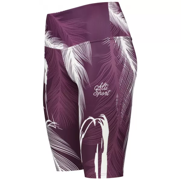  Dámske legíny nad kolená premium ALTISPORT VOJ/ALW001LEG02 FIALOVÁ/BIELA 