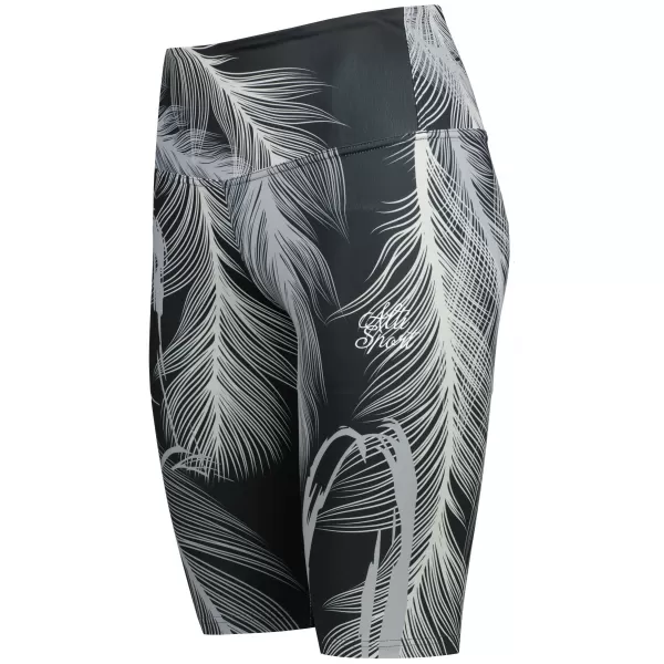  Dámske legíny nad kolená premium ALTISPORT VOJ/ALW001LEG02 ČIERNA/ŠEDÁ 