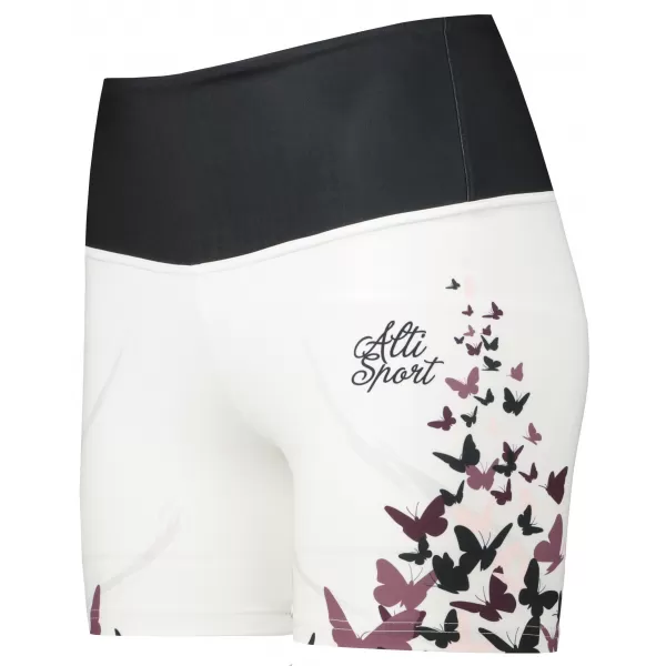  Dámske krátke prémiové legíny ALTISPORT VOJ/ALW022LEG03 BIELA 
