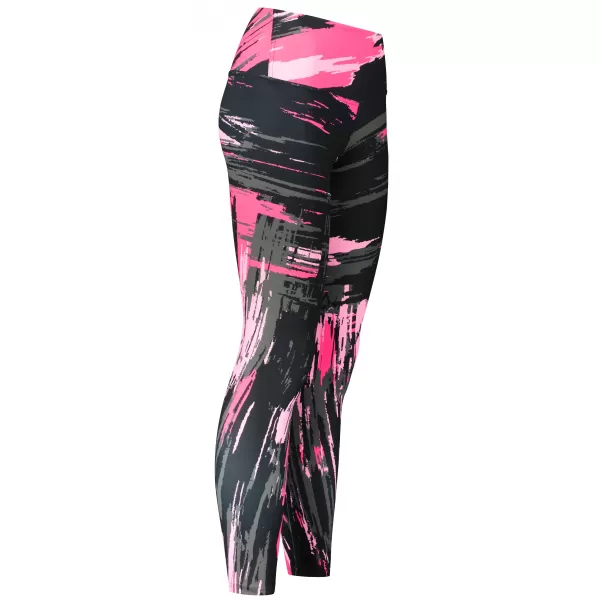  Dámske dlhé legíny premium ALTISPORT VOJ/ALW010LEG01 ČIERNA/SVETLO RUŽOVÁ 
