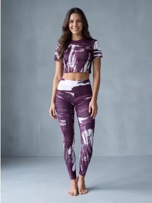 Dámske dlhé legíny premium ALTISPORT VOJ/ALW010LEG01 fialová