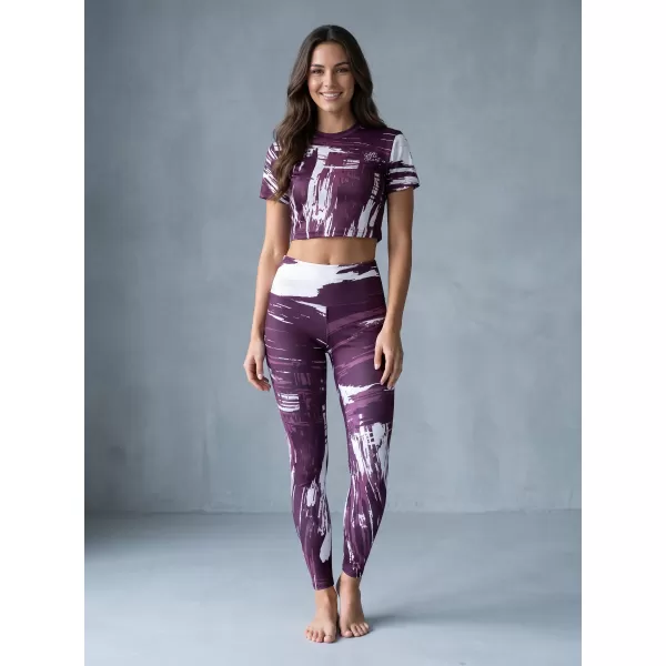  Dámske dlhé legíny premium ALTISPORT VOJ/ALW010LEG01 fialová 