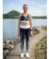 Dámska športová podprsenka premium ALTISPORT VOJ/ALW022POD01 ČIERNA/TYRKYSOVÁ
