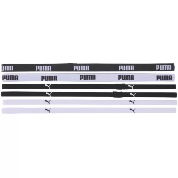  Dámska čelenka PUMA AT SPORTBANDS (6PCS) 053452-09 BLACK 