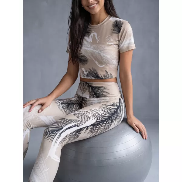  Dámske dlhé legíny premium ALTISPORT VOJ/ALW001LEG01 hnedá 